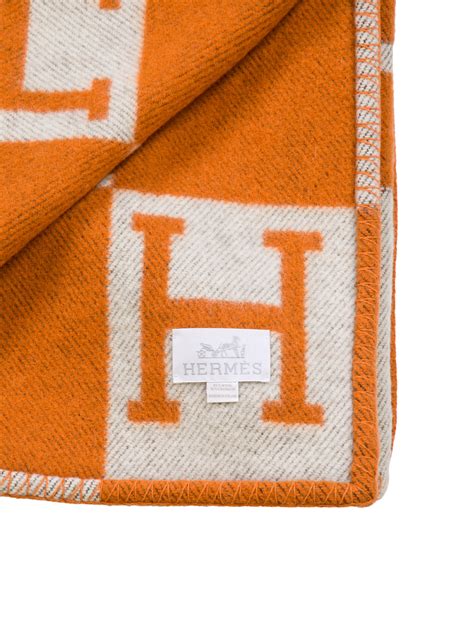 orange hermes throw blanket|hermes throw blanket cost.